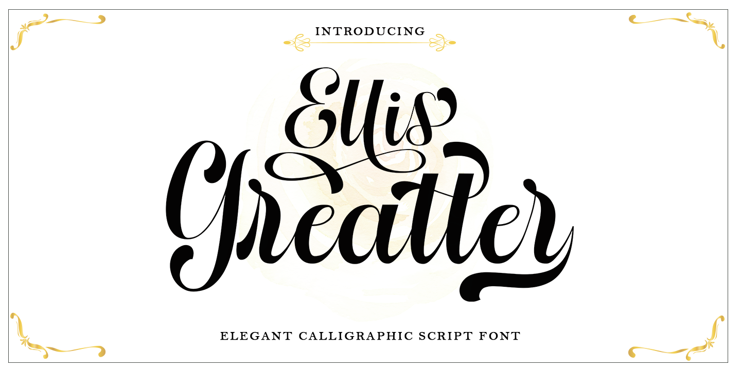 Ellis Greatter Font preview